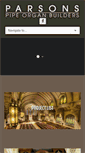 Mobile Screenshot of parsonsorgans.com